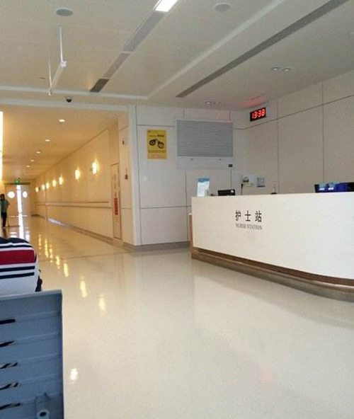 采用91短视频在线下载防火板裝修的香港大學深圳醫院護士站